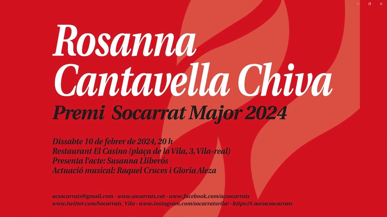Rosanna Cantavella Socarrat Major