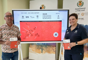 Xus Madrigal, regidor d'esports, i Eva Salvador, cap del servei d'esports