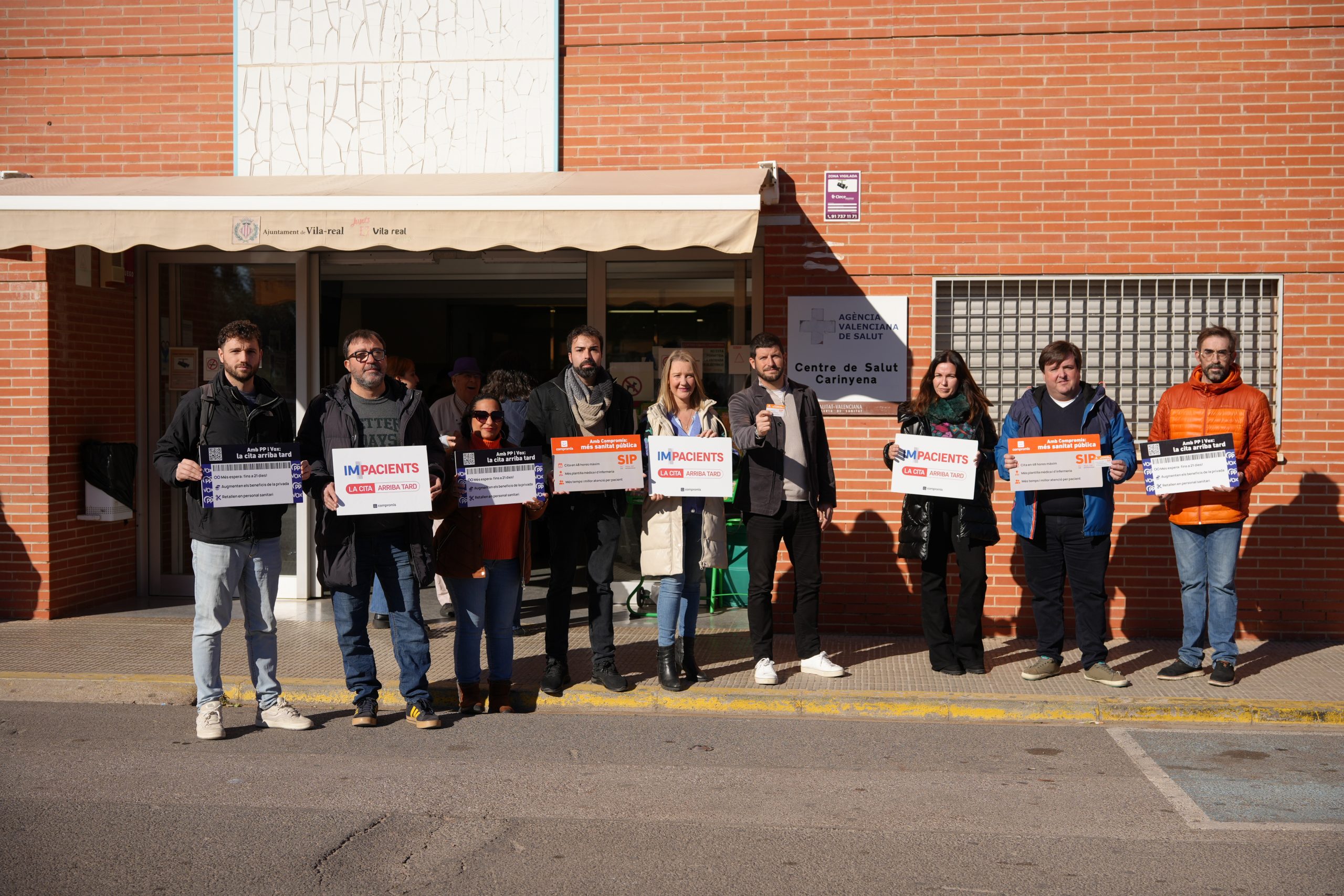 Compromís al centre de salut Carinyena.