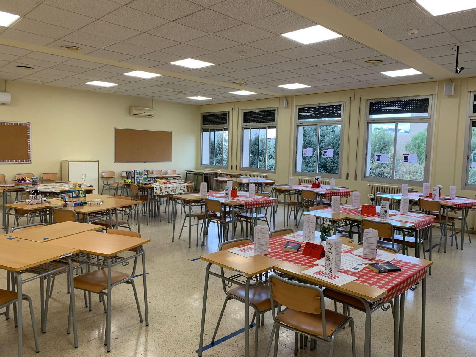 Aula de l'IES Francesc Tàrrega a Vila-real.