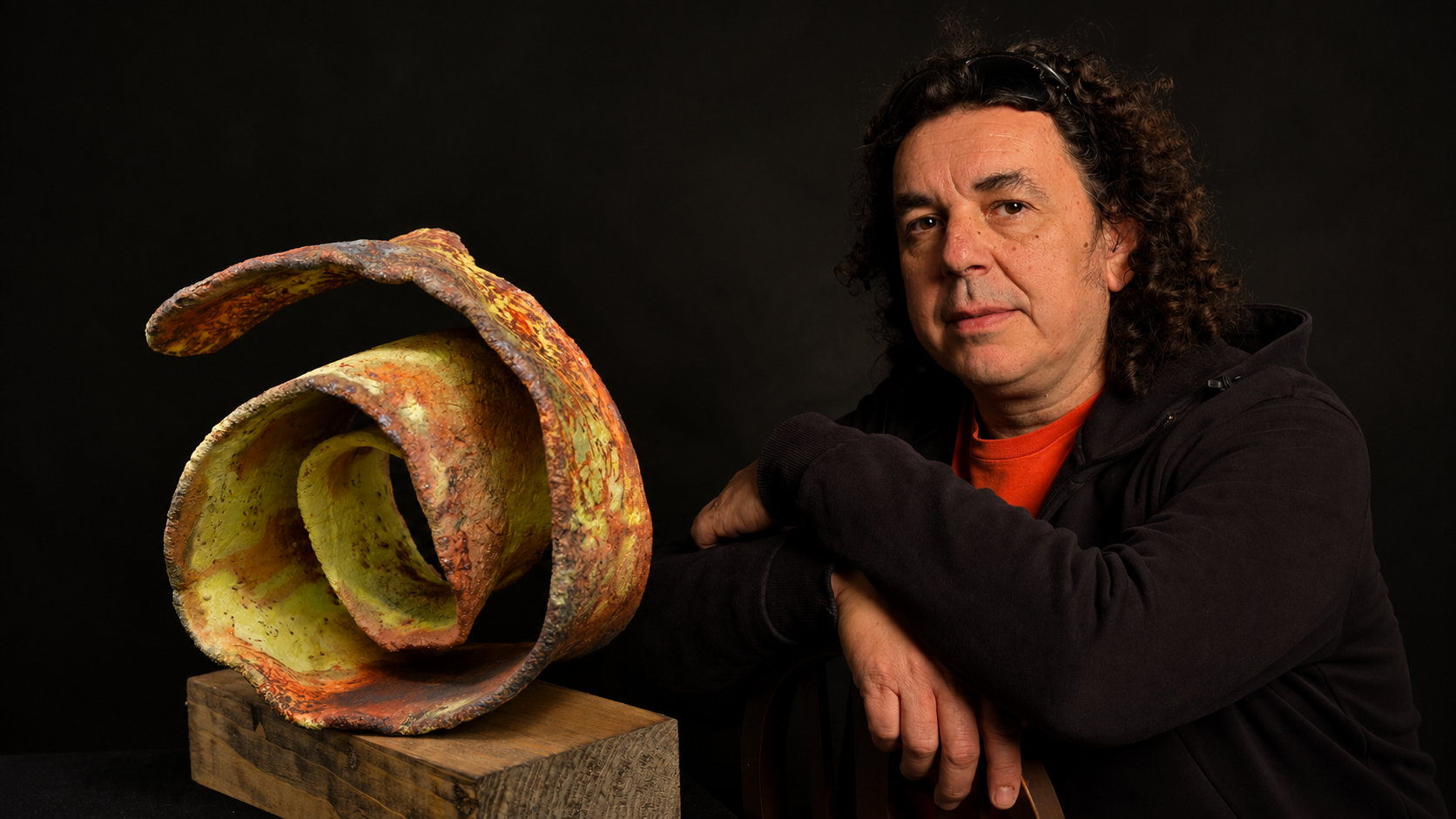 El artista Ángel Igual.