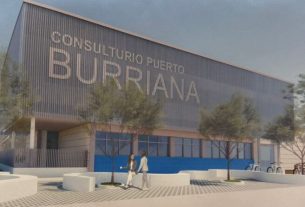 Recreación del nuevo Centro de Salud de Burriana.