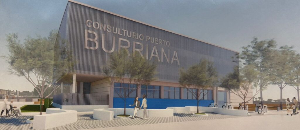 Recreación del nuevo Centro de Salud de Burriana.